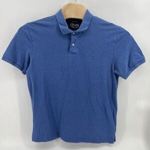 Chaps Mens Blue Easy Care Polo Golf Short Sleeve Shirt Size L
